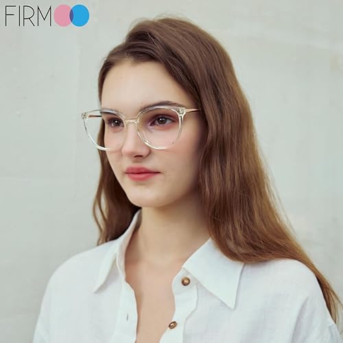 Miniatura 2 de Firmoo Oversize Blue Light Blocking Glasses for WomenMen, Anti Glare Anti Eyestrain, Chic Round Computer Glasses Unisex