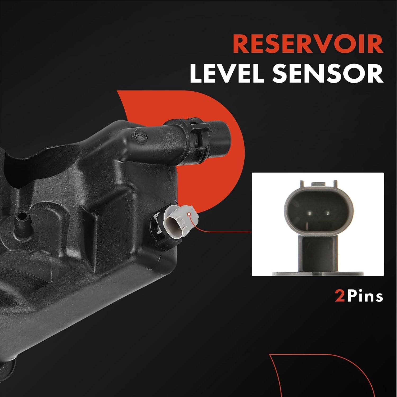 A-Premium Engine Coolant Overflow Recovery Reservoir Tank [w/Cap & Sensor] Compatible with BMW 128i 135i 323i 325i 328i 330i 335i 325xi 328xi 335xi 335is 328i xDrive X1 Z4, Replace # 17137567462
