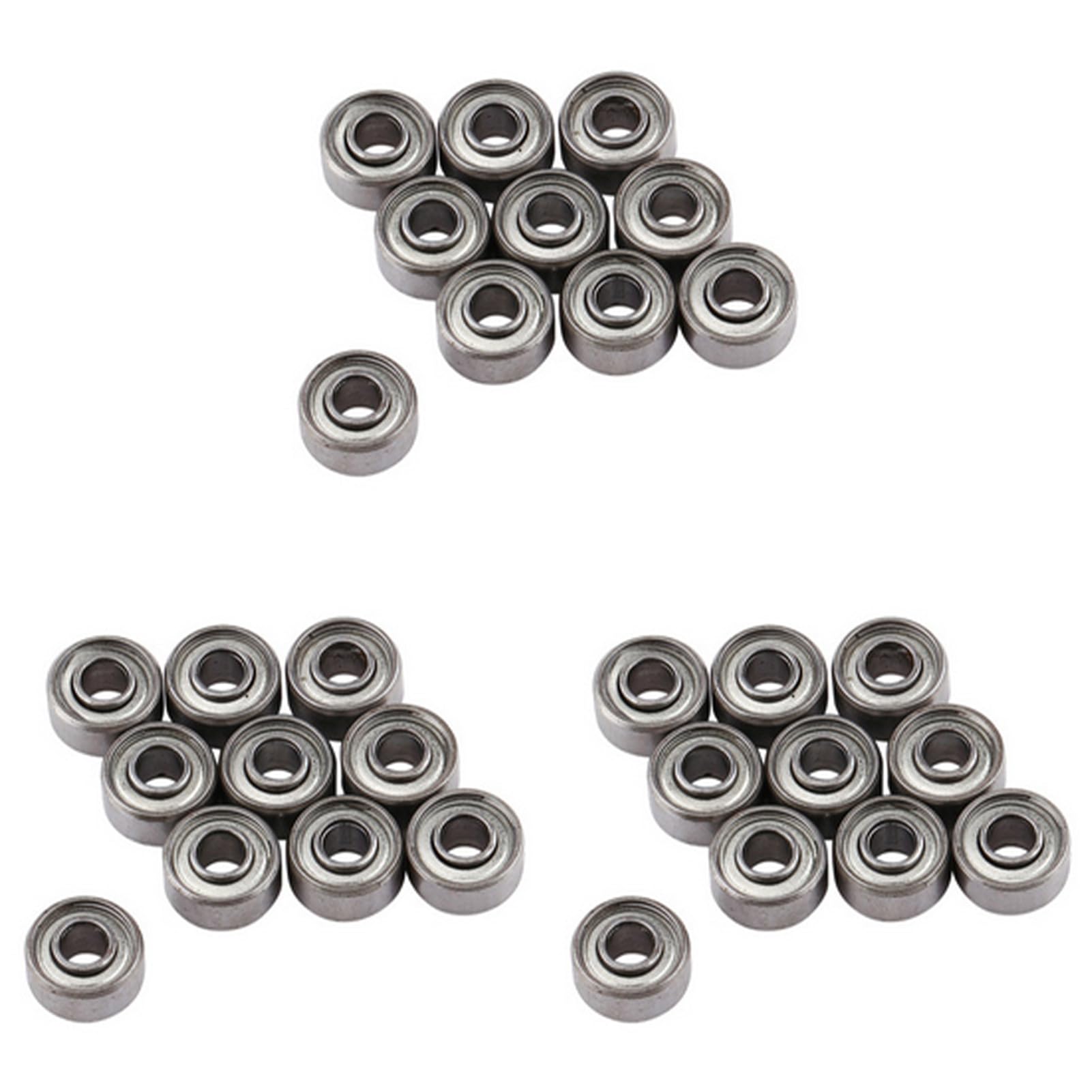 Eujgoov 30PCS 3 X 8 X 4 Mm Miniature Steel Bearing Skateboard Deep Groove Ball Bearings 693zz