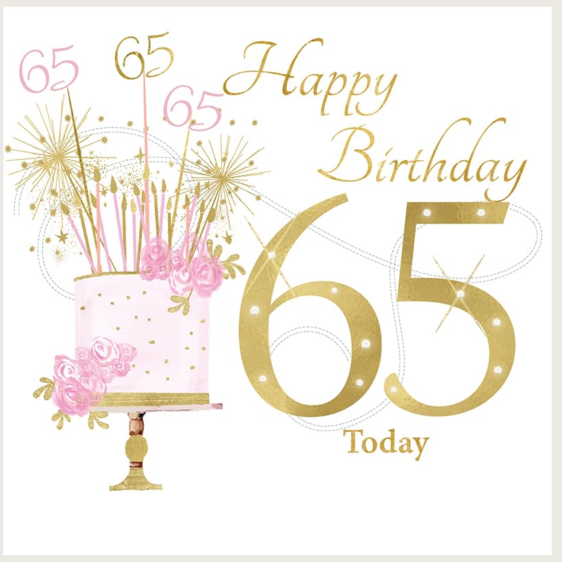 Carte D'anniversaire "Joyeux 65 Ans" N°688 + Enveloppe - Neuf Sous Blister