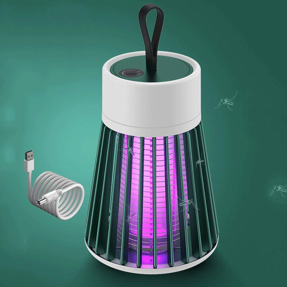Lampa przeciw komarom, lampa przeciw komarom, 5 W, fioletowa świetlówka UV Skuteczne przyciąganie, środek przeciw komarom zabija latające owady, komary