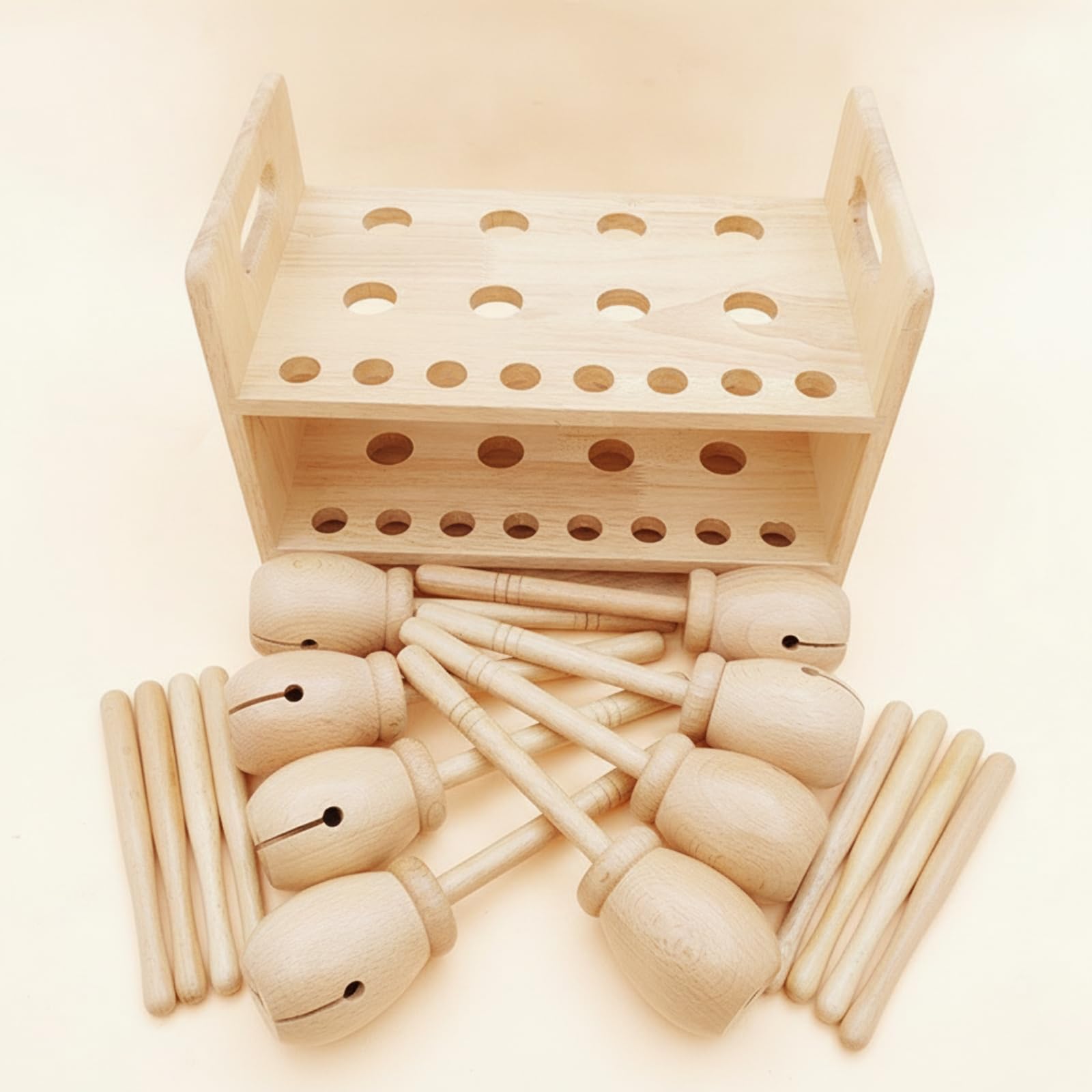 predolo Caja para Instrumentos con Baqueta Instrumento Percusión Escolar Resistente Rítmico para Profesores, Colegio