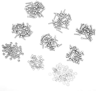 aço inoxidável ss304 50 unid. porca hexagonal m4 cabeça de parafuso hexagonal 100 unid. arruelas 150 unid. para equipamento de máquina