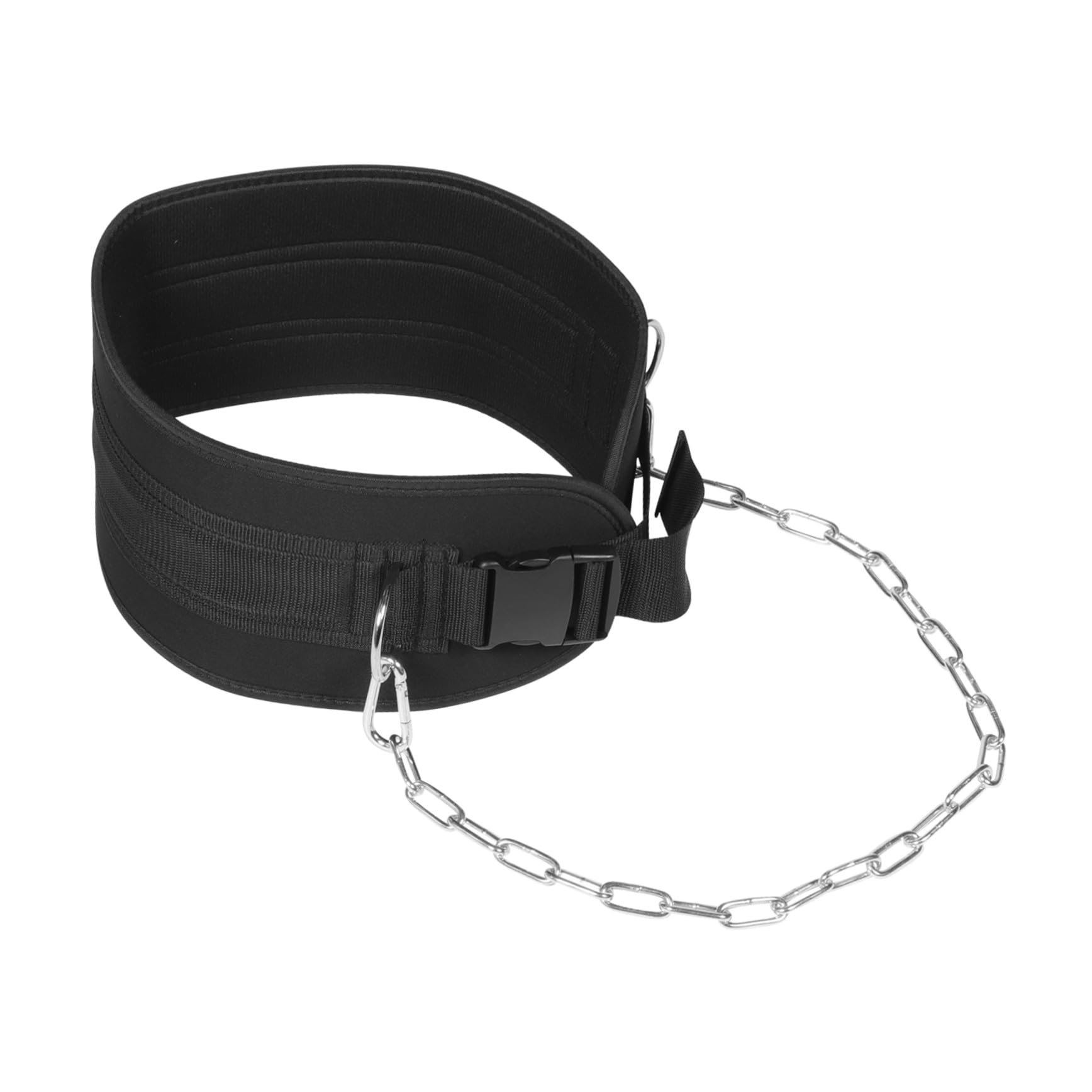 ibasenice Ceinture de Lestage avec Chaîne en Acier Épaisse, Ceinture de Résistance Musculaire Unisexe Renforcée pour Musculation, Entraînement Force, Fitness et Haltérophilie