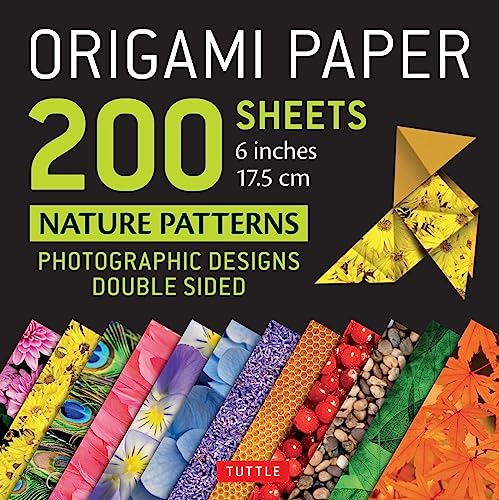 Origami Paper 200 sheets Nature Patterns 6" (15 cm): Tuttle Origami Paper: High-Quality Double Sided Origami Sheets Printed with 12 Different Designs (Instructions for 6 Projects Included)