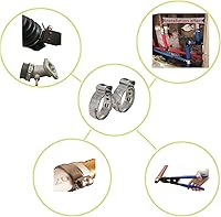 Vista 2 de Abrazaderas de cincha PEX de 1/2 pulgada, anillos de crimpado de acero inoxidable 304 abrazaderas para conexiones de tubería PEX (60)