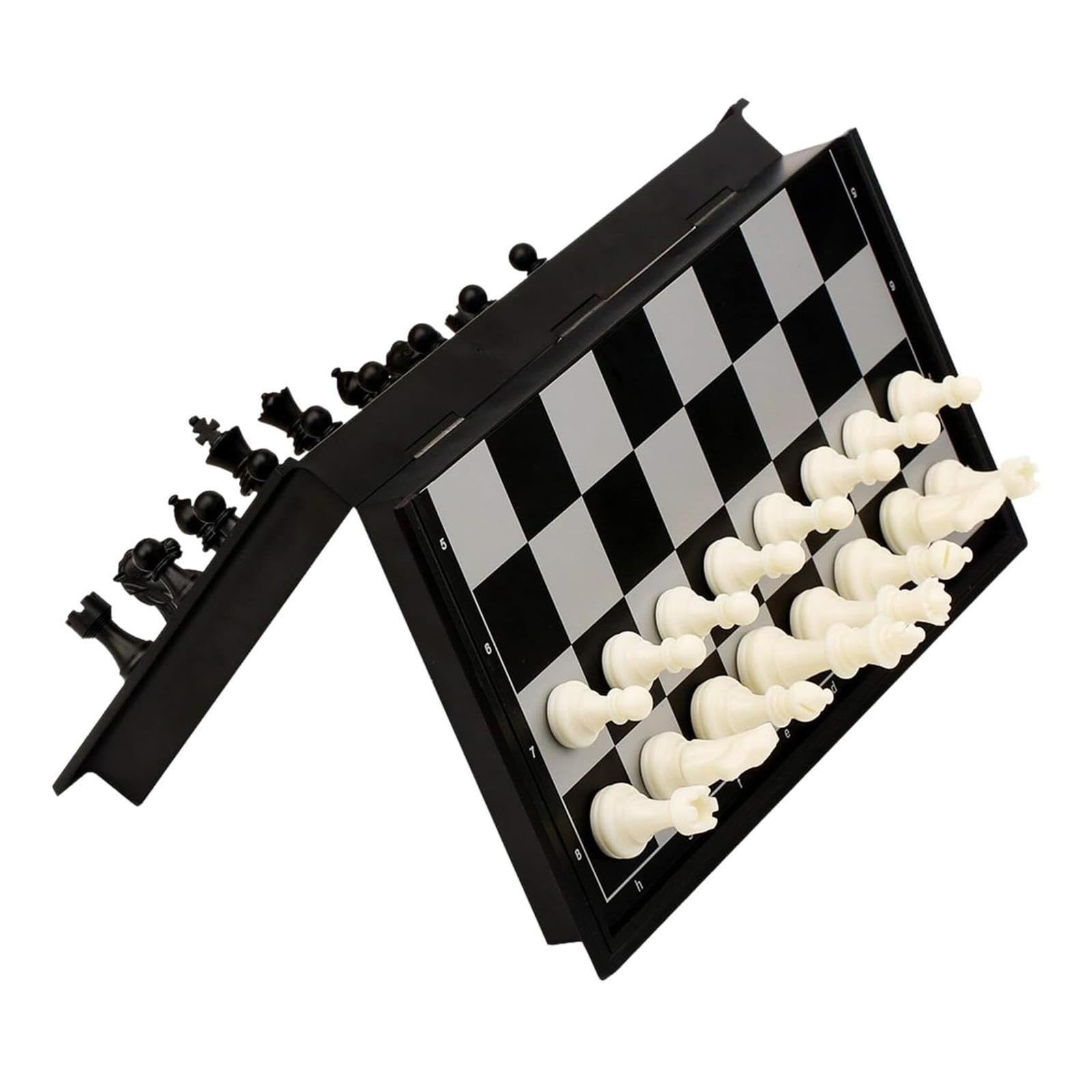 Juego de ajedrez magnético de Viaje for 2 Jugadores Ajedrez