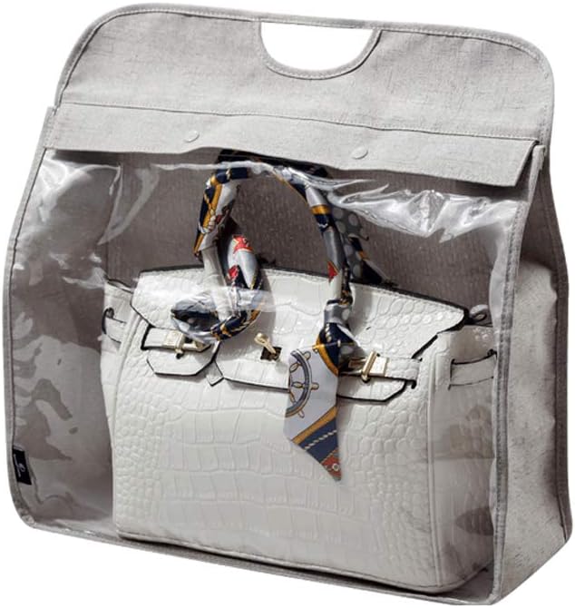 SYROVIA Clear View Dust Bag Water Resistant Purse Organizer Dustproof Handbag Holder