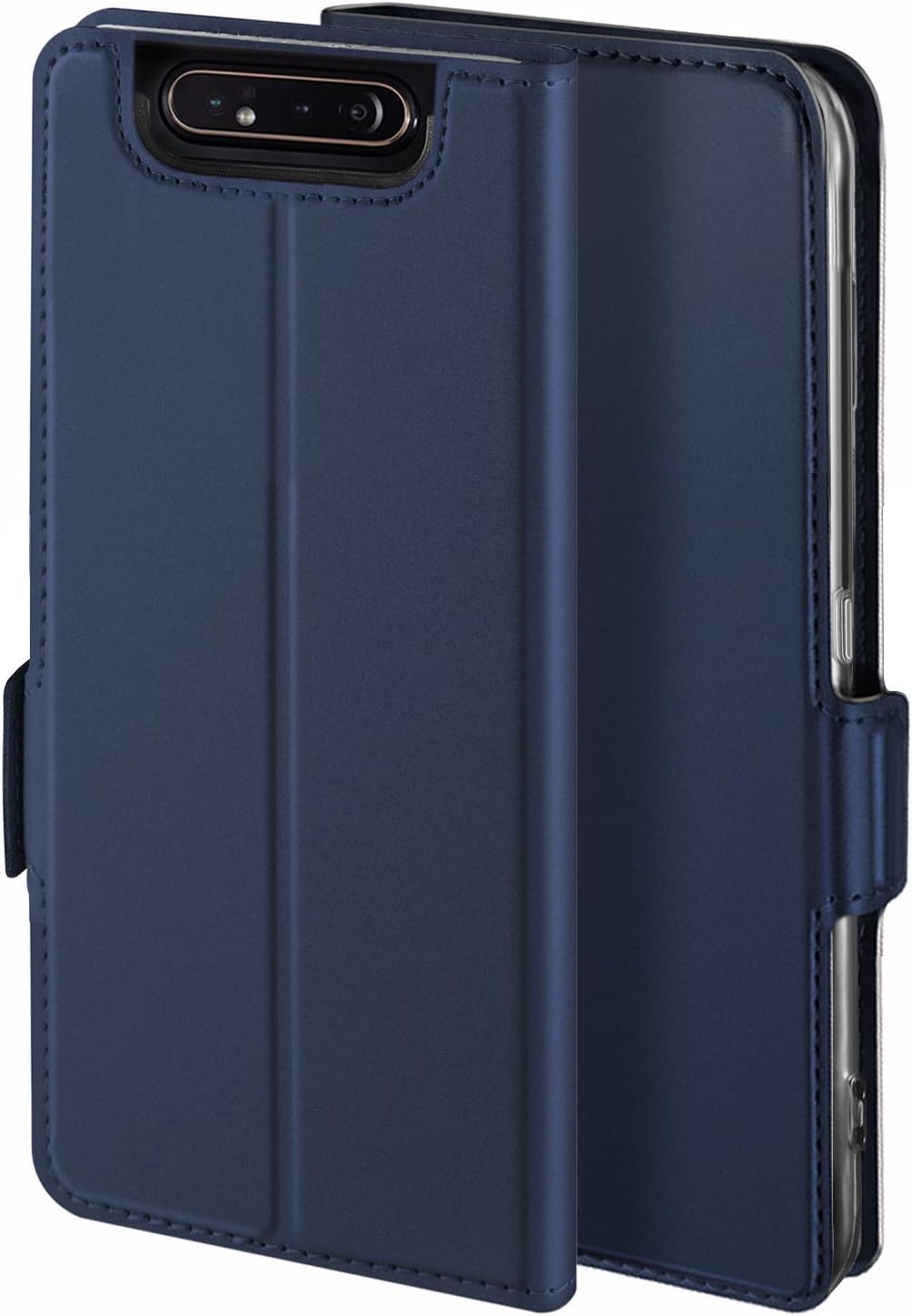 YATWIN Case for Samsung Galaxy A80 Phone Case, Premium Leather Folio Cover for Samsung A80 Magnetic Closure Wallet Flip with 【Card Slots】【Kickstand】 for Galaxy A80 Case - Blue