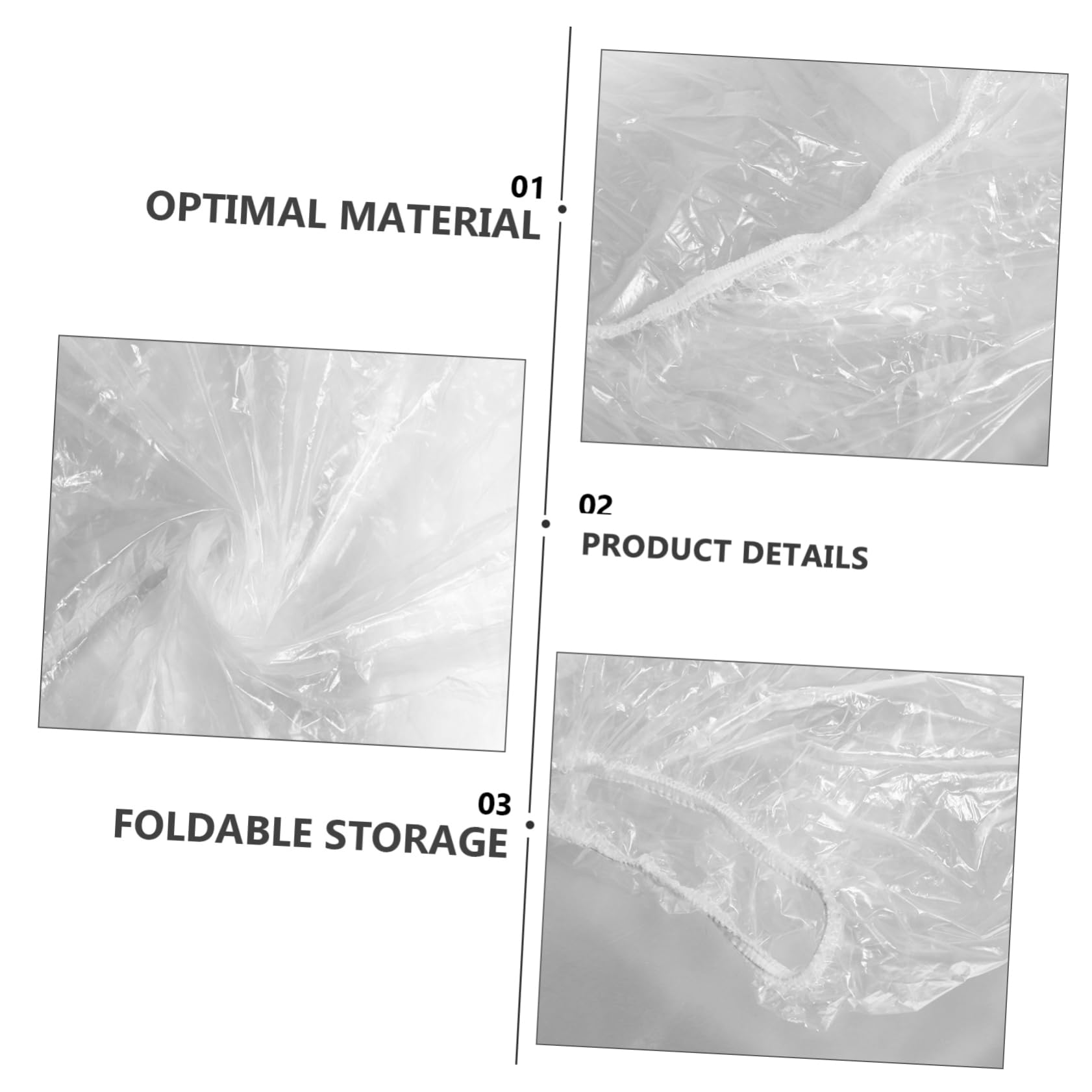 Mobestech Transparent Disposable Car Cover Durable Pe Protective Automobile Cover for Dust and Rain Fit for All Vehicles — view 5