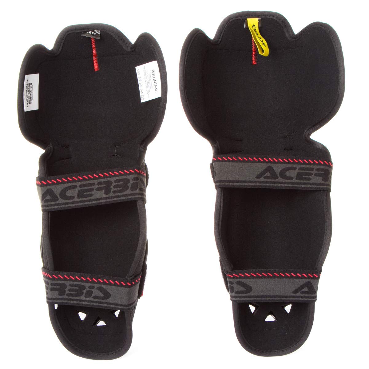 Acerbis 0017757.090 - Ginocchiera Profile 2.0, Nero, Taglia unica, Confeziome da 2