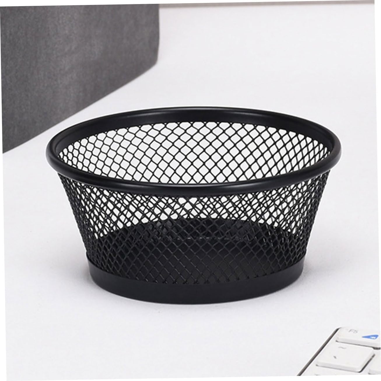 NUOBESTY 4 Pack Paperclip Mesh Holders, Iron Desktop Clip Containers