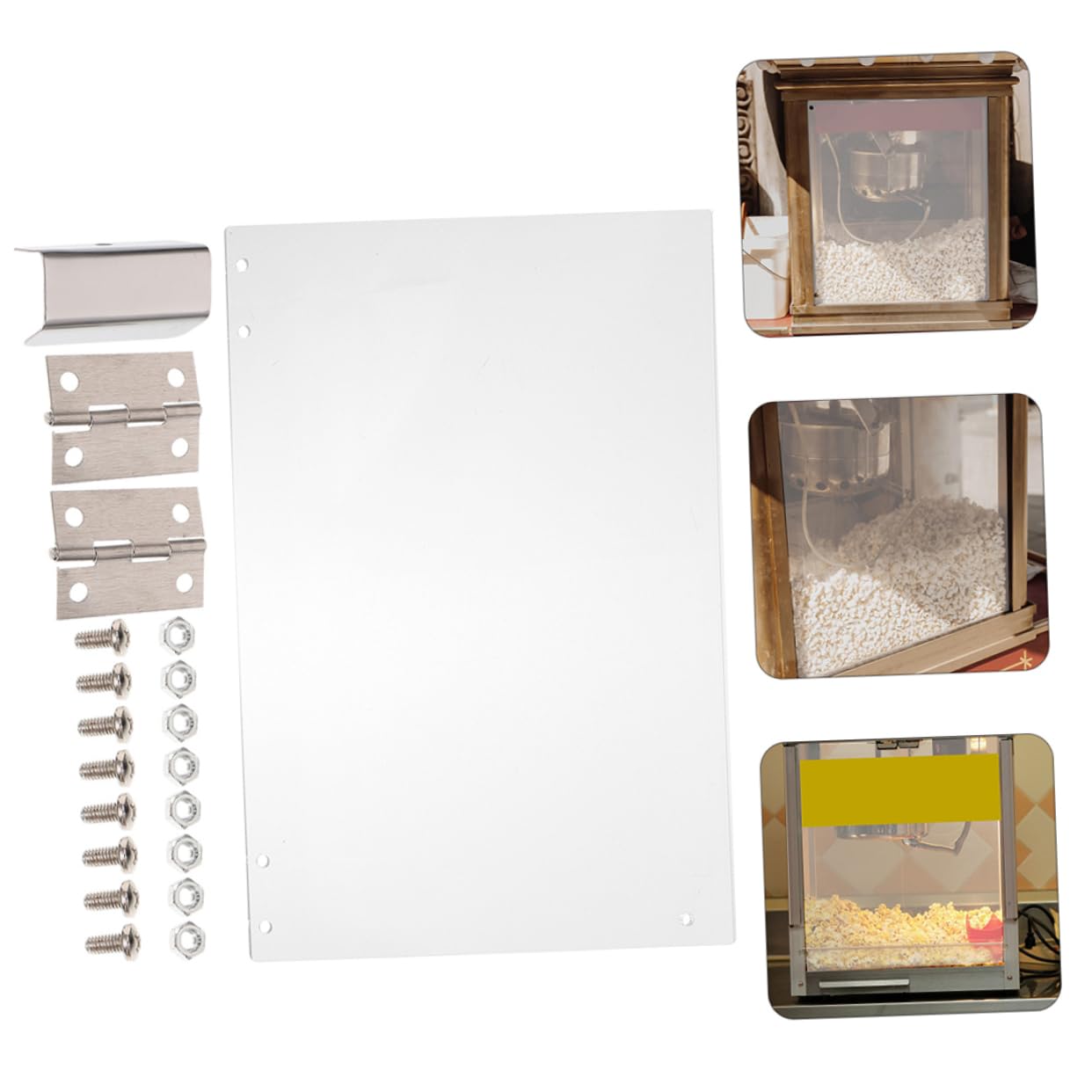 LALADEFIEE Popcorn Machine Baffle Panel Protective Plastic Cover for Automatic Popcorn Makers for Home Use and Movie