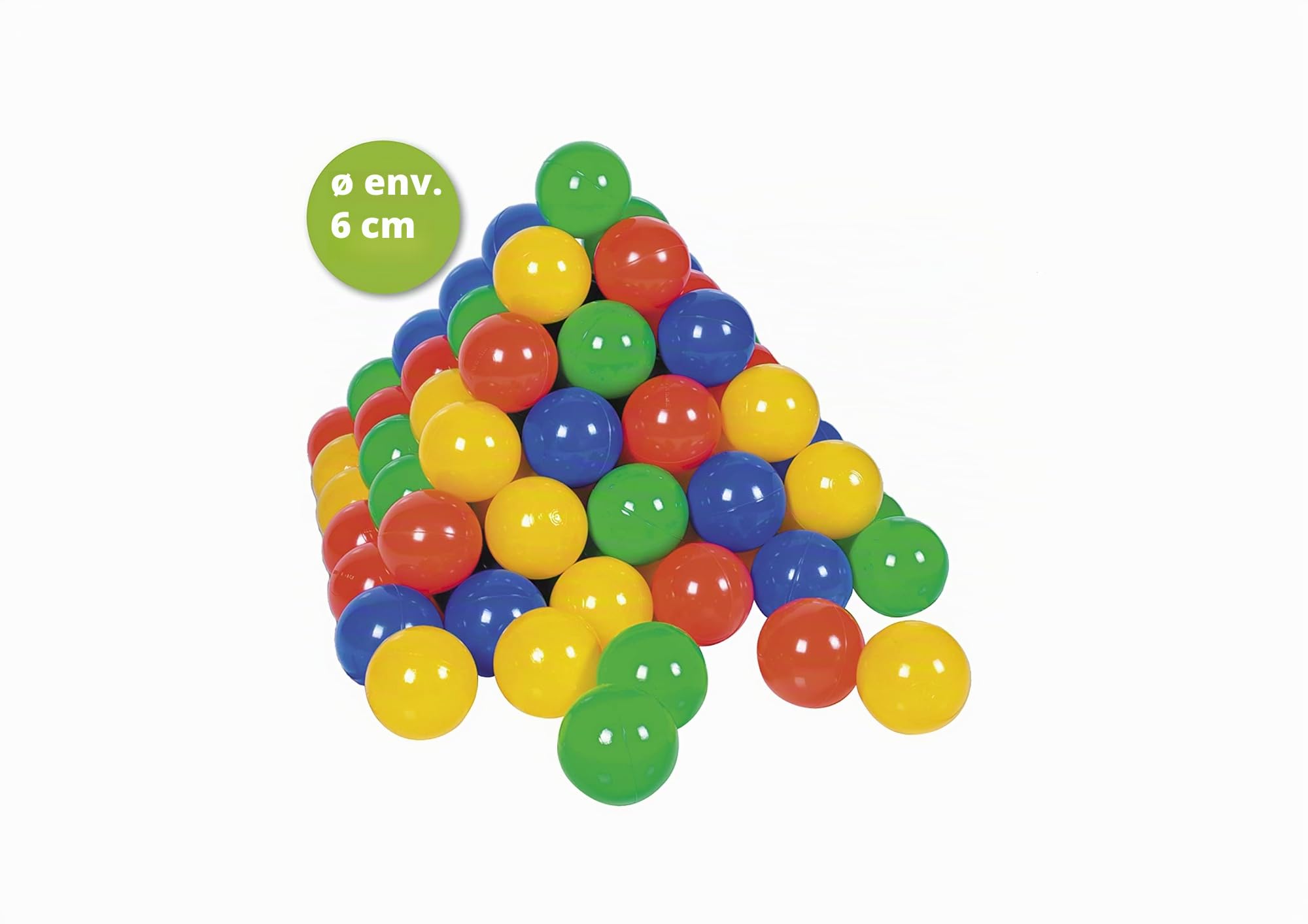 KNORRTOYS.COM 56730 Lot de 100 balles colorées d'env. 6 cm de diamètre