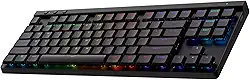 Teclado Mecânico Gamer Sem Fio Logitech G515 com Design TKL,Tecnologia LIGHTSPEED, RGB LIGHTSYNC, Conexão USB ou Bluetooth, Switch GL Brown Tactile e Bateria Recarregável - Preto
