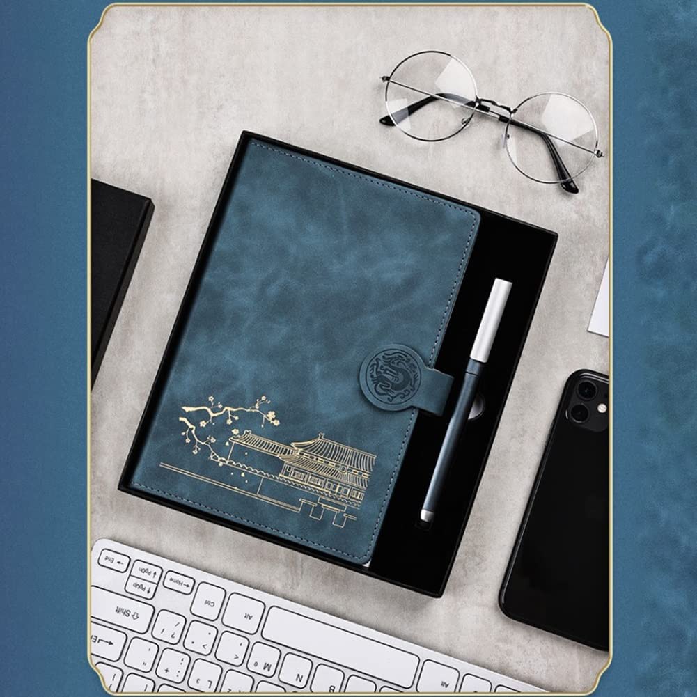 POCHY Bußgeld Notizbücher B5-notizbuch, Leder, Hardcover, Mit Lesezeichen, Notizblock Für Studenten, Büro, Business, Schule, Besprechungsnotizen tragbar