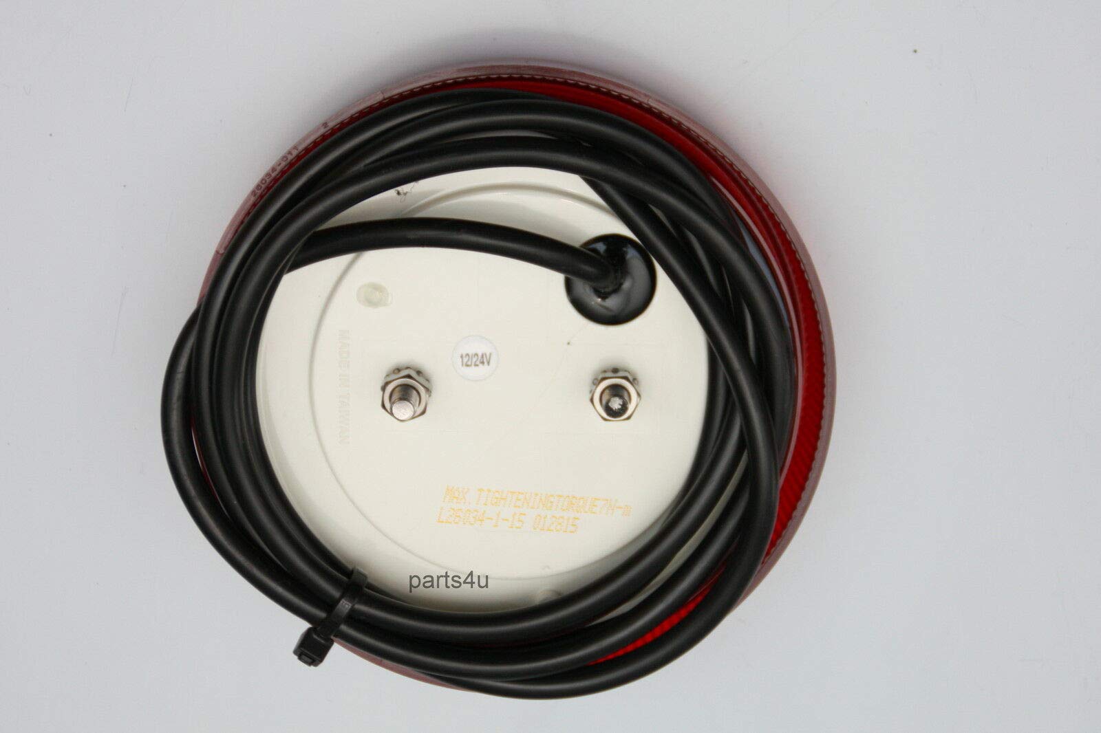 1 coppia di luci a LED da 12 V/24 V, rotonde, fanali posteriori, luce del freno