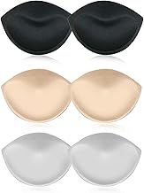Pluvyze 3 Paar BH Einlagen,BH Einlagen Push up,Push up Pads,Herausnehmbar,Weich und Atmungsaktiv,Geeignet für Bikini,Sport (Schwarz,Weiß,Hautfarben)