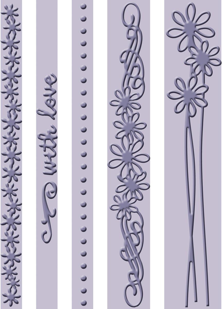 Cricut Cuttlebug Embossing Borders, with Love