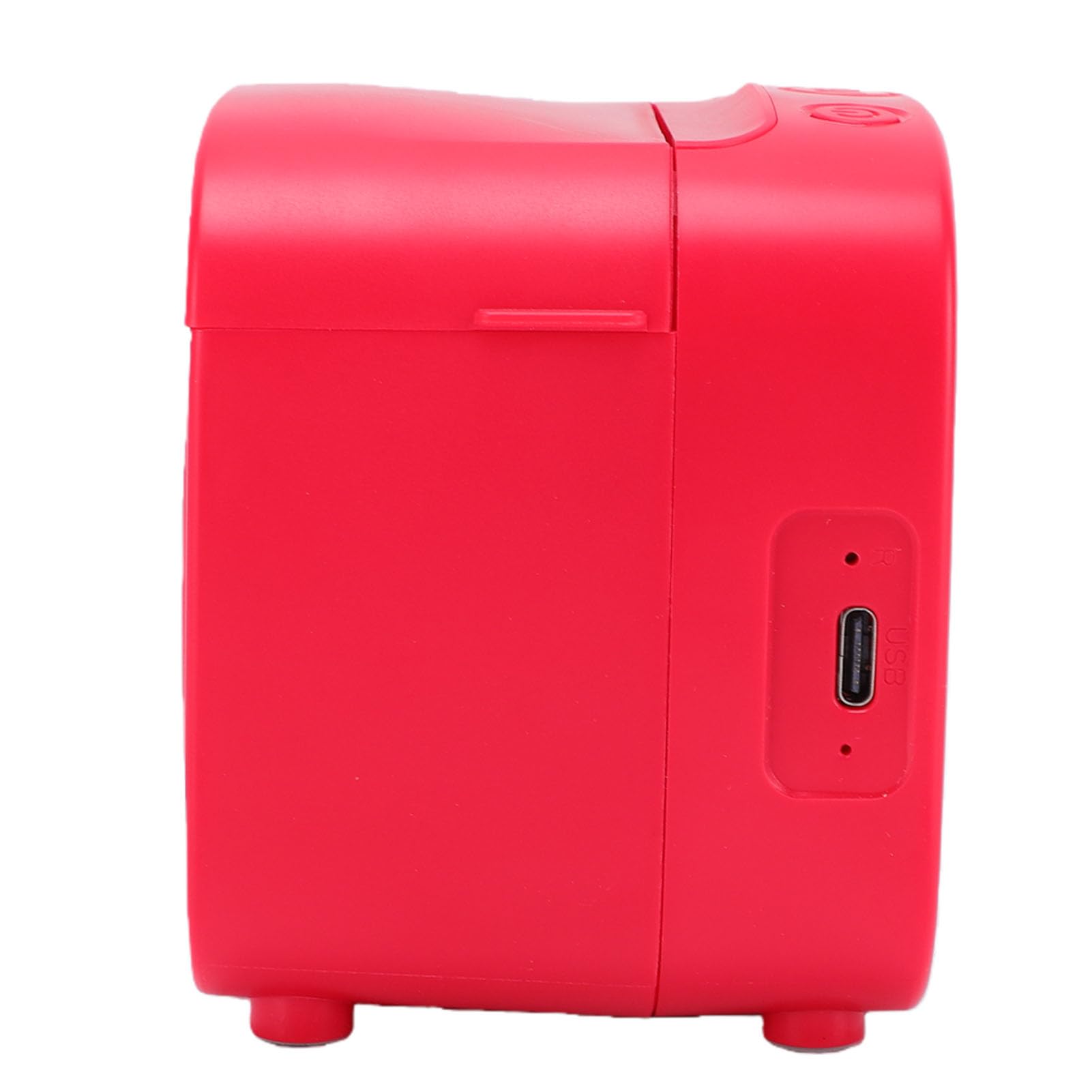 Asixxsix Mini Creatore di Adesivi Vocali AI per Bambini, Rosso | Schermo da 2,4 pollici, Voice to Image, senza inchiostro, ricaricabile, con 5 penne colorate, per lavori fai da te, foto