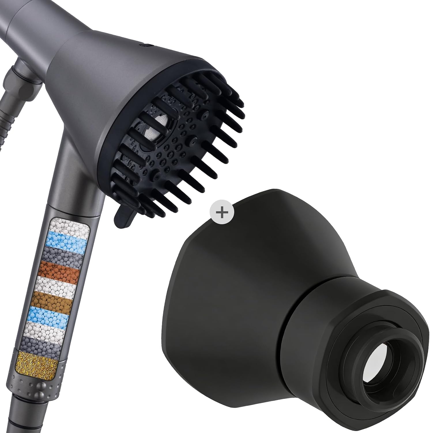 Ryamen 2026 Magnetic Filtered Shower Head with Extra Shower Holder