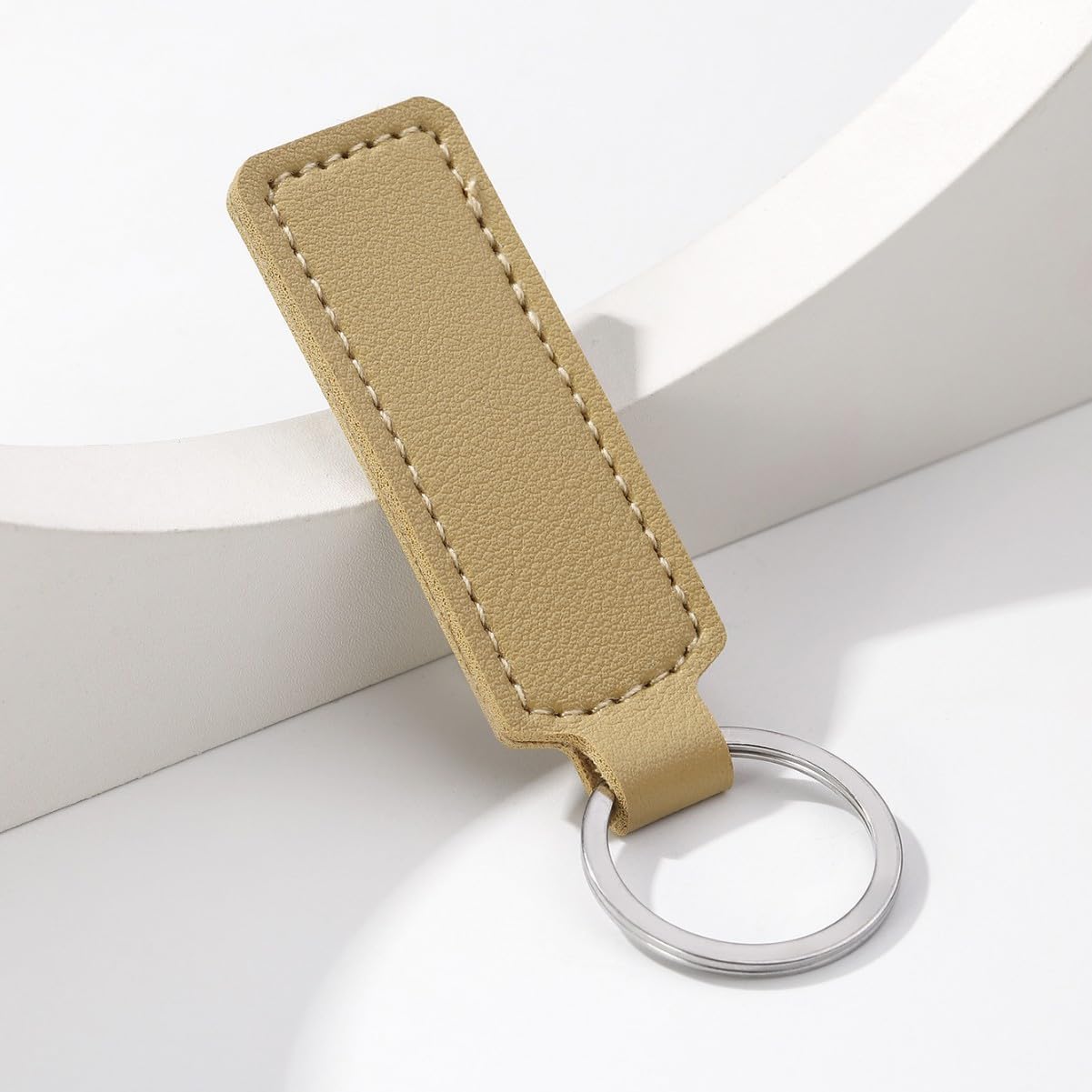 1-1000PCS Personalized Leather Keychain, Custom Engraved Handmade Leather Keychain, Personalized Gift for Women/Men/School/Class/Company Events