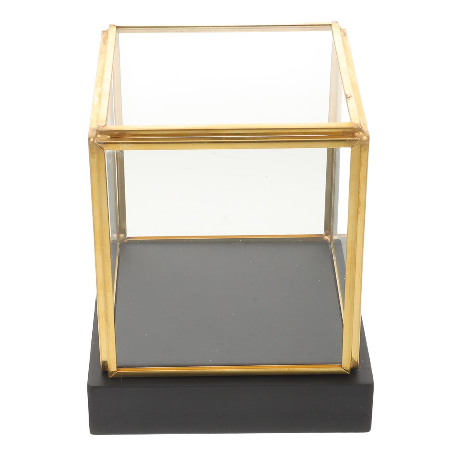 Atmosfera Natalizia Vetrinette Espositive in Vetro e Legno per Mini Figure