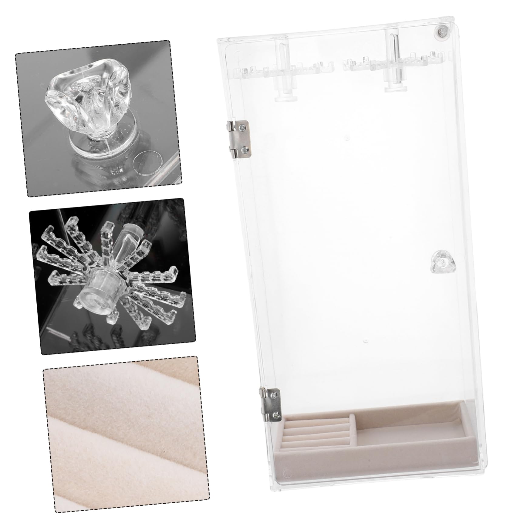 Espositore Gioielli Trasparente Portacollane Organizer Per Gioielli Pendenti Braccialetti Anelli Espositore Compatto Design Moderno