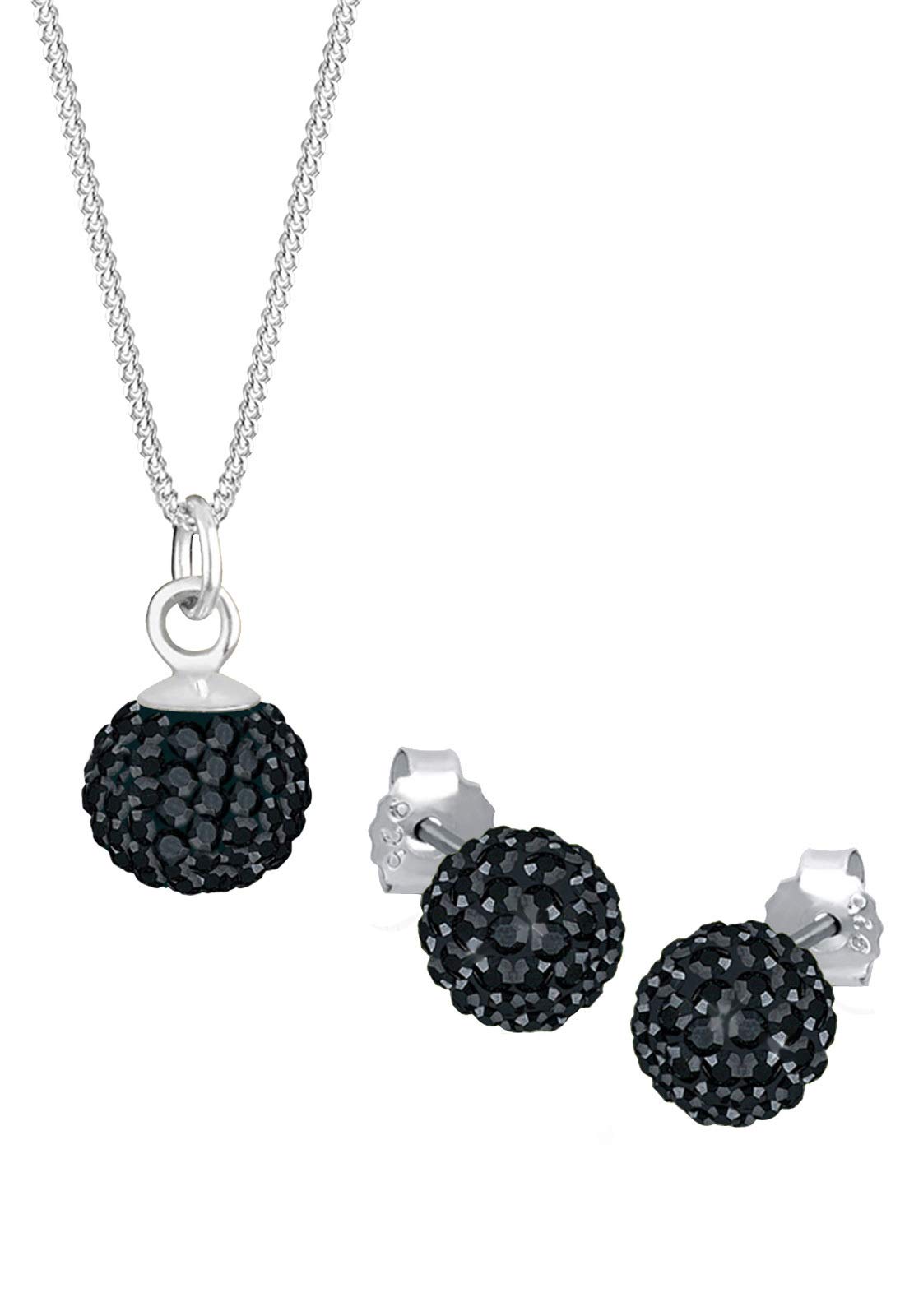 Elli Jewelry Set 925 Sterling Silver Crystal Ball