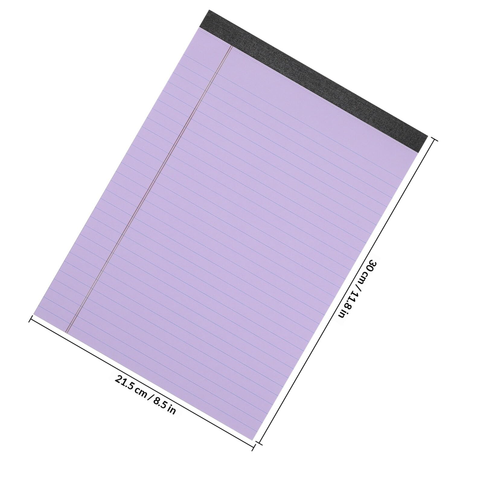 BESTonZON Set da 6 Blocchi per Appunti A4 Colorati (Rosso, Blu, Viola) Pagine a Righe Facili da Strappare, Carta Spessa Anti-Trapasso per Ufficio, Scuola e Uso Personale