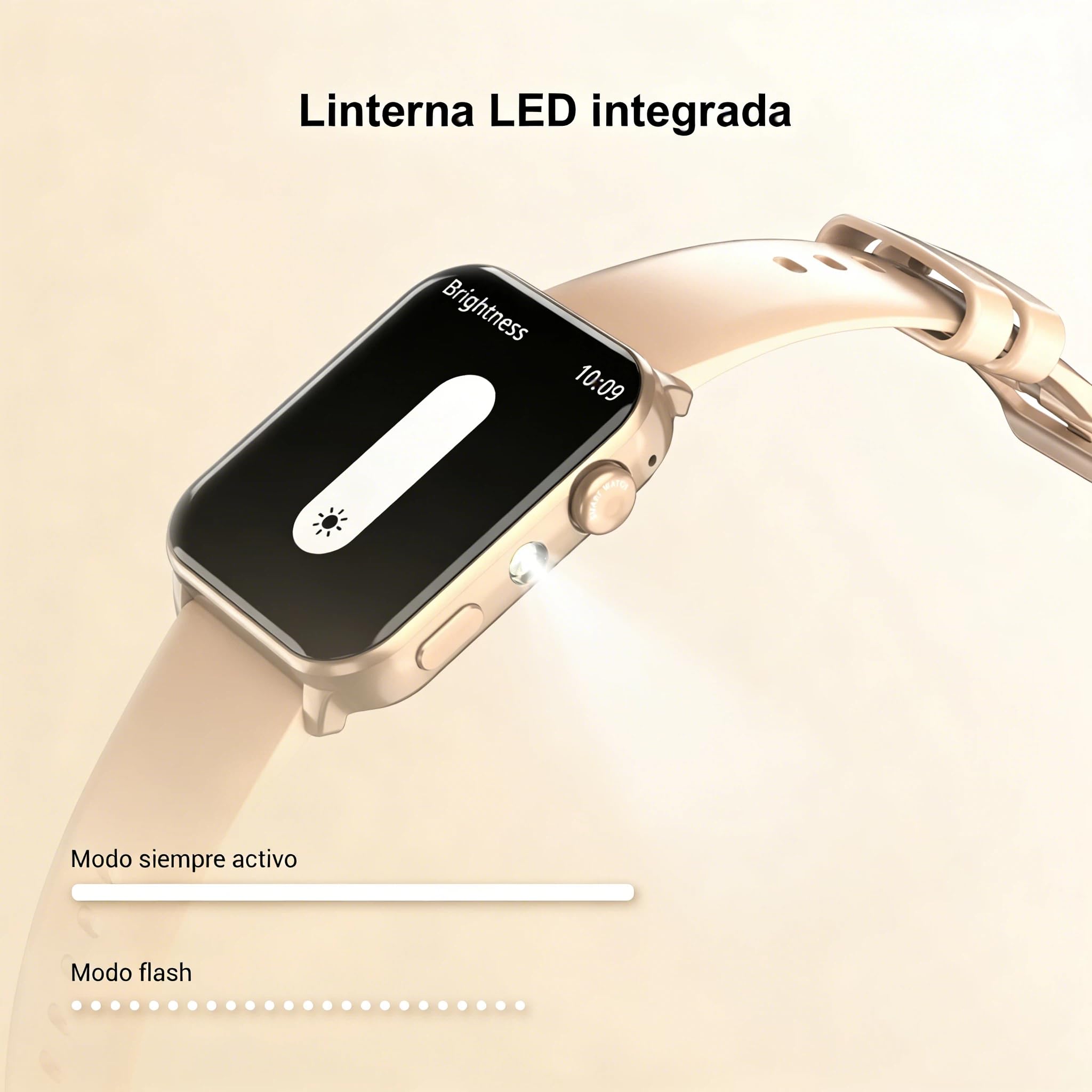 Reloj Inteligente Mujer, Smartwatch Mujer 1.91" con Llamadas Bluetooth, Monitor Cardíaco, Oxímetro, Sueño, 100+ Modos Deportivos, IP68 Impermeable, Pulsera Actividad para Android iOS