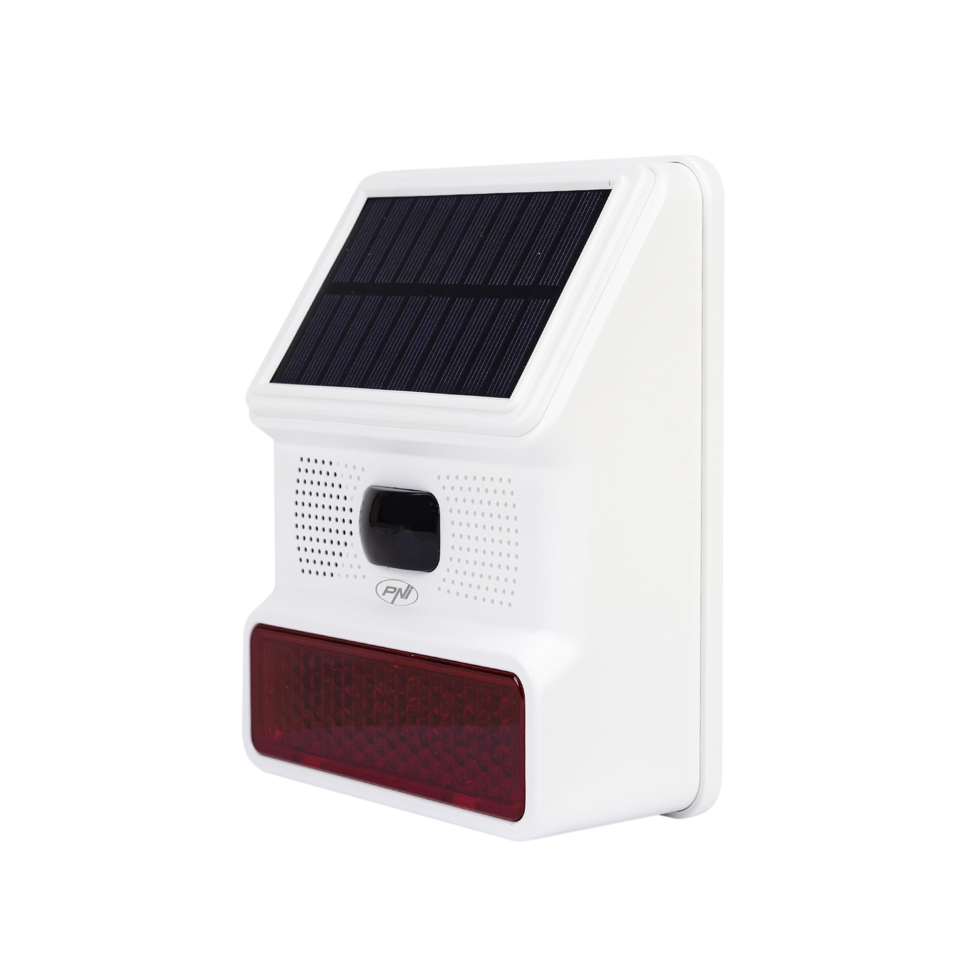 PNI SafeHouse HS006 Sirène extérieure sans Fil avec Chargement ou Via Port USB-C, Batterie 1000 mAh, 100 DB