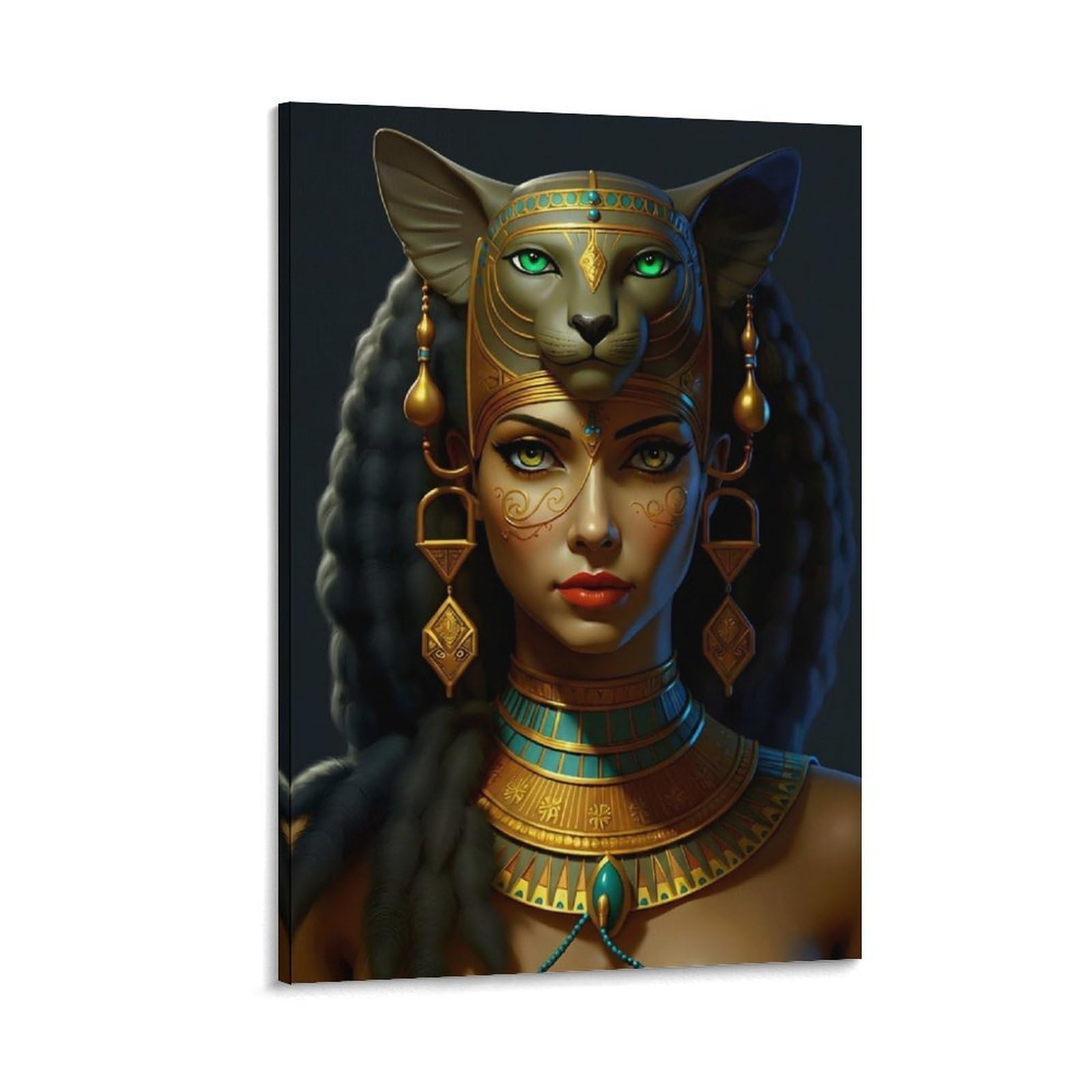 DHBANEIOK Egyptian Goddess Wall Decor Poster Canvas Prints Picture Modern Wall Art Picture Wall Hanging for Living Room Bedroom Home Decorations 20x30inch(50x75cm)