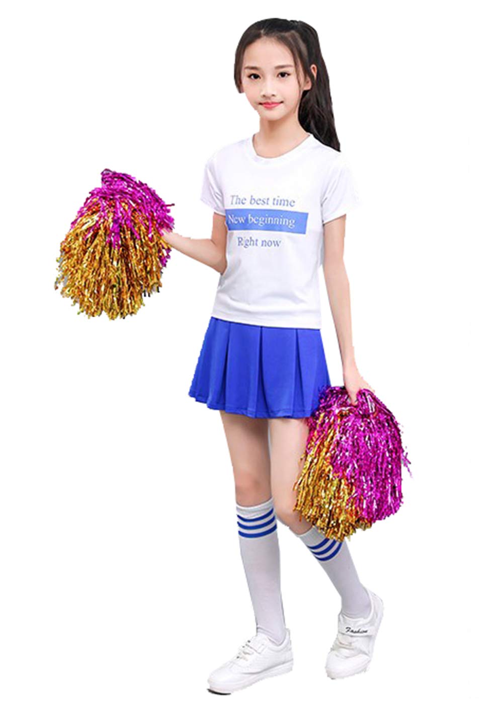 Amazon.co.jp: キッズダンス衣装 男の子 女の子 チアガール 衣装 上下 