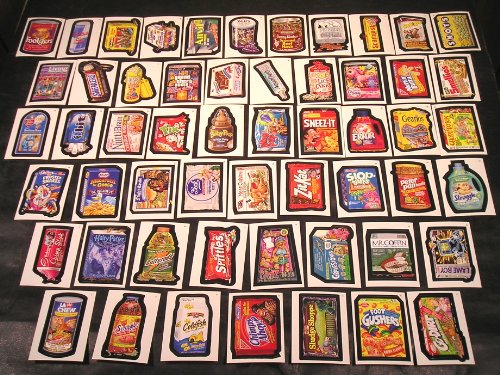 Topps Wacky Packages Series 1 Complete Set of 55 Stickers -Great Product Parodies- Designed After the Classic '70s Sets !!