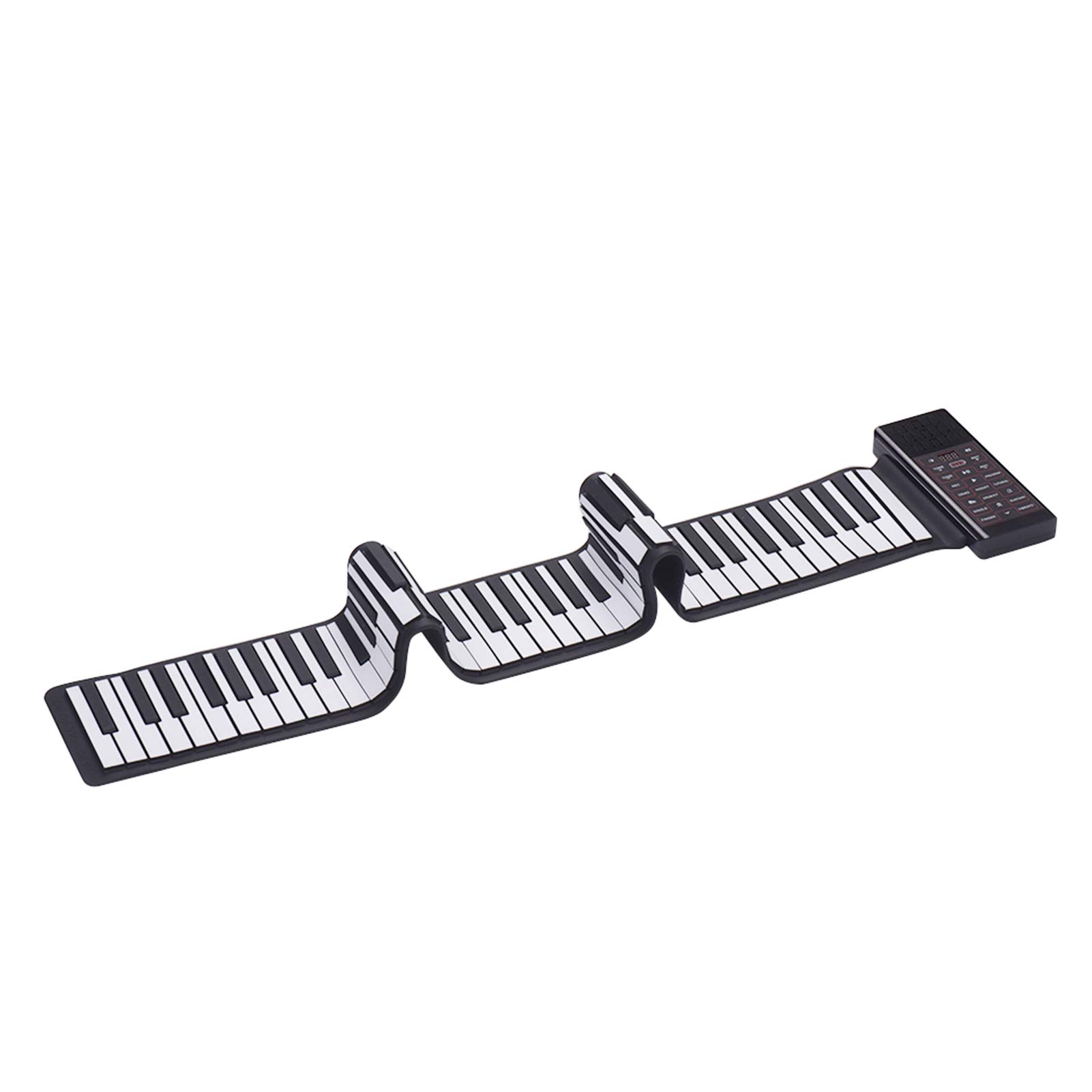 Generic Clavier de Piano Numérique Enroulable avec 88 Touches, Double Haut-parleur Magnétique et Pédale de Sustain, adapté pour Jouer N'importe où, pour Débutants et Musiciens