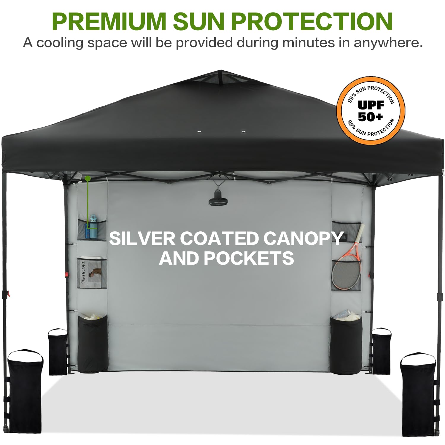 Amazon.com: Tunbne 10'x10' 1-Person Setup Pop Up Canopy Tent
