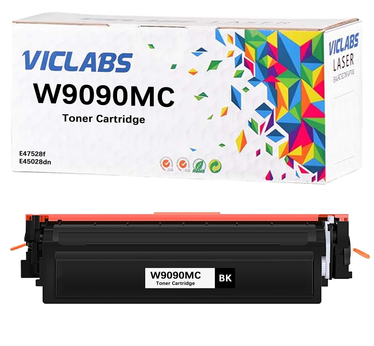 VicLabs W9090MC Toner Cartridge Replacement for HP W9090MC Toner Cartridge for use in HP Color LaserJet Managed MFP E45028 E47528 E45028dn E47528f