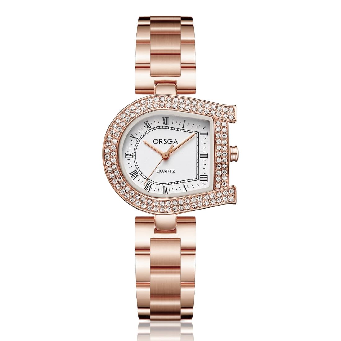 ORSGA Stainless Steel Women Watches Divina Watch For Women - Rose Gold Analog Watches For Women - Unique Latest Ladies Watches Women Stylish, Dial_White, Band_Brown (B0CSWN621R) Amazon Price History, Amazon Price Tracker