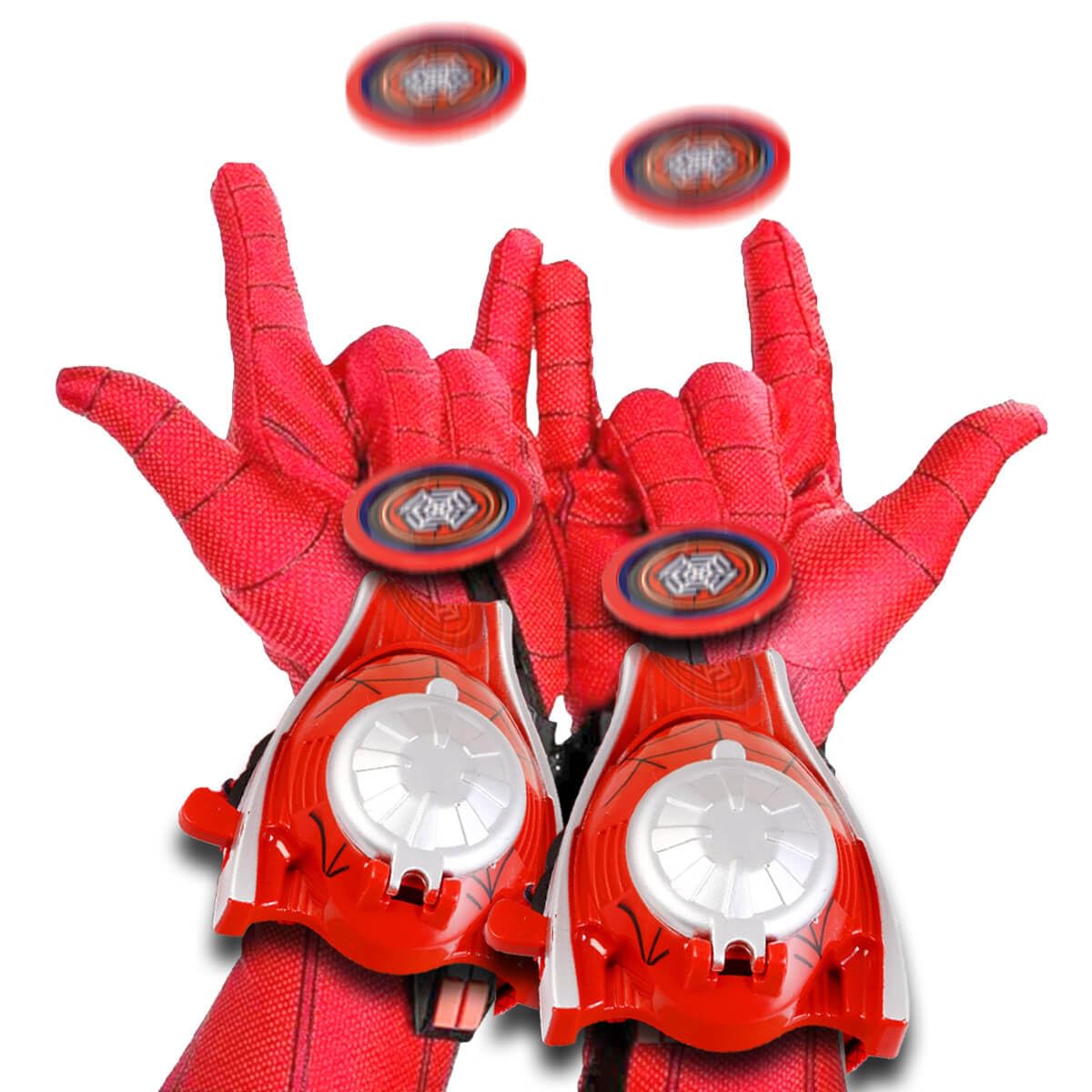 Uneeke Shape Pack of 2 Marvel Superhero Spiderman Disc Shooter with Double Hand Wearable Gloves Watch Gadget for Kids Play Game, Superhero Toy Set, Real Cosplay Launcher Gun for Boys, Red (B0DCVRBKY1) Amazon Price History, Amazon Price Tracker
