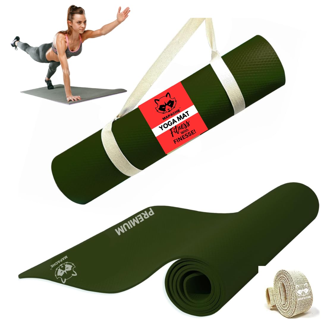 Mapache Yoga Mats For Women Men Exercise mat for home workout yoga mat for women gym mat Anti Slip Yoga mat Workout mat Yoga Mat For Kids Yoga mate gym mats for workout at home 4mm Eva Yoga Mat 6ft long, (Army Green) (B0D152S65B) Amazon Price History, Amazon Price Tracker