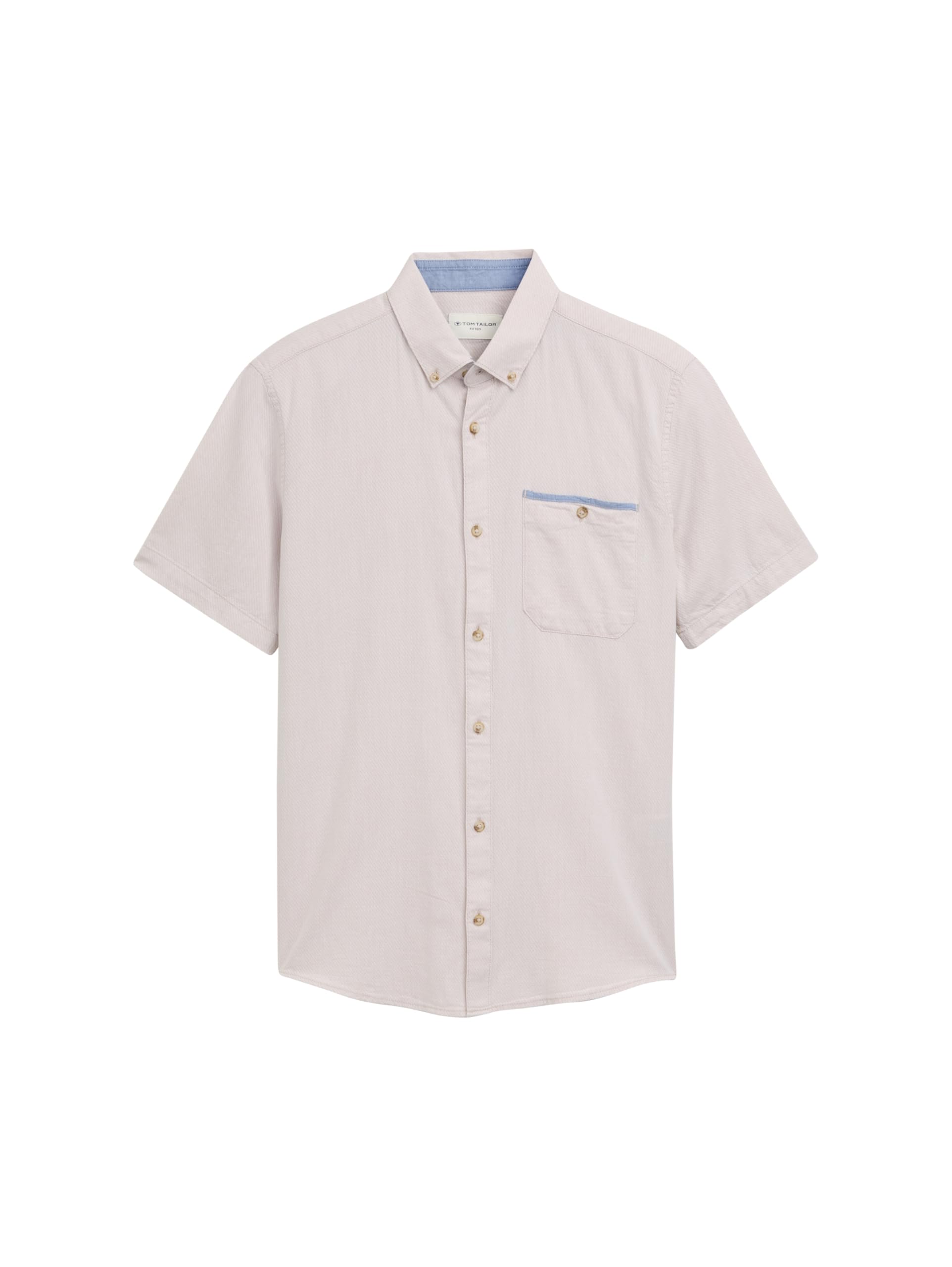 TOM TAILOR Herren Kurzarmhemd mit Brusttasche