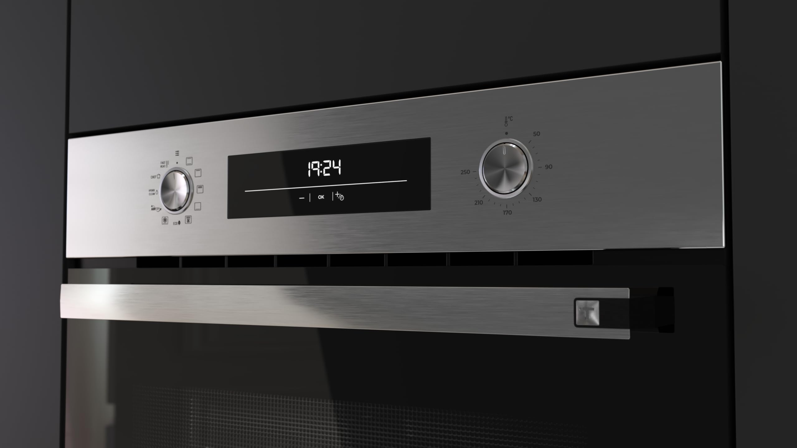 TEKA Horno Multifunción Airfry, Sistema HydroClean, 9 Funciones, 71L, Guías Telescópicas, Modelo NEO HSB 6466