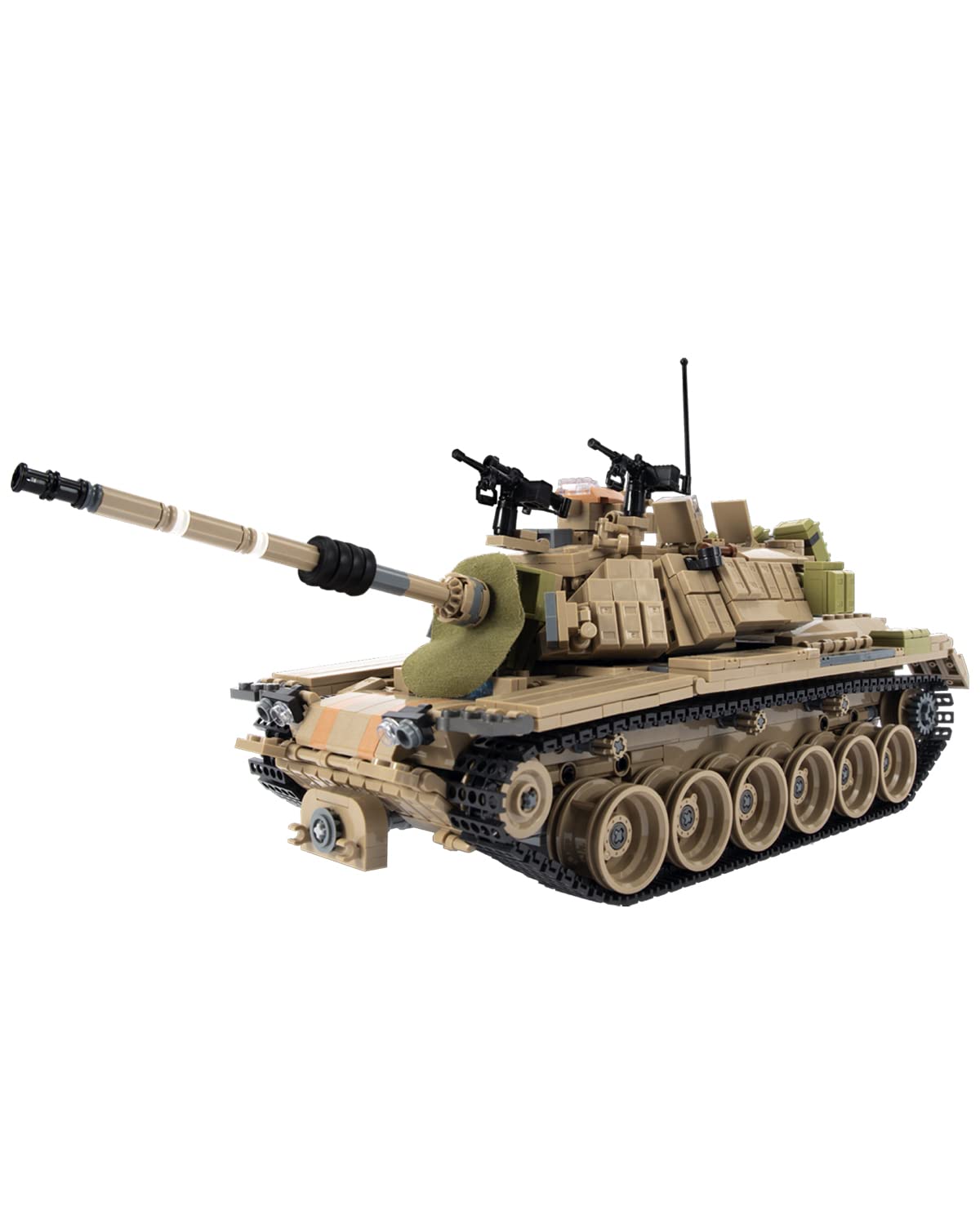 dOvOb M60 Tank Building Blocks Set, 1753 Pieces Bricks, Compatible with Major Brands