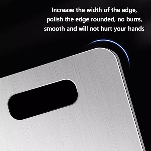 Miniatura 5 de 304 Cutting Board Stainless Steel, Steel Chopping Board, Kitchen Cutting Board, Brushed Craftsmanship, Rounded Corner Design, Thickened and Durable,
