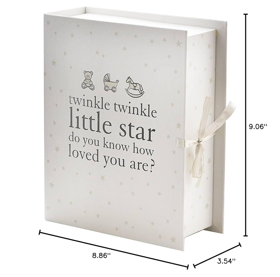 Twinkle Twinkle ボックス Amazon.com: ukgiftstoreonline Baby Compartment Keepsake Box