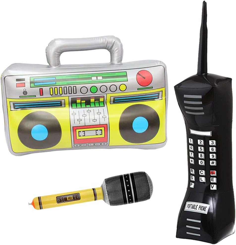 AYRXG Inflatable Boom Box 90s Phone Prop Inflatable Mobile