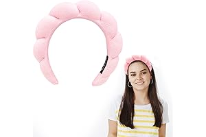 (1-Pink)- Spa Headband Makeup Headband for washing face