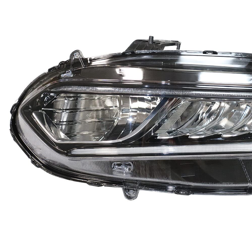 Faro Halógeno Completo Para Honda Accord 2018-2021 – Lado Izquierdo (conductor), Reemplazo Directo Con Certificación DOT