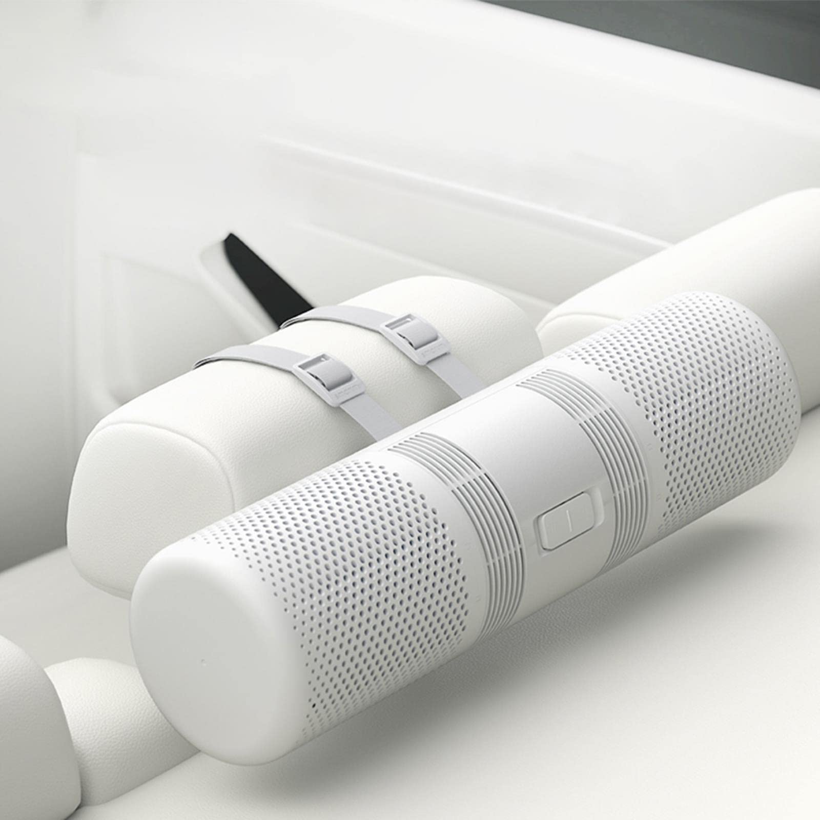 Ambientador purificador de aire de filtrado potente CADR de gran circulación de partículas de 70 M3 / h de doble ventilador y doble filtro para coche